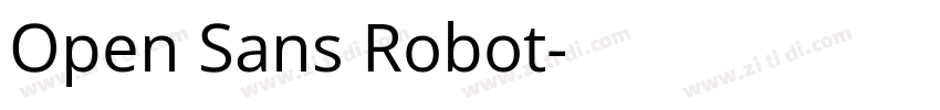 Open Sans Robot字体转换